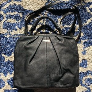 Kate spade black top handle crossbody satchel